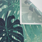 Monstera Melt (in Green) Wall Tapestry Gallery Image 3