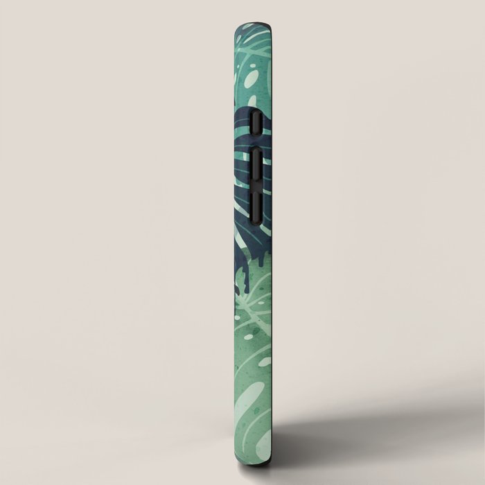 Monstera Melt (in Green) iPhone Case Gallery Image 2