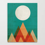 Full moon over Sahara desert Notebook Gallery Image 4