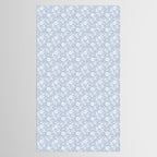 Hand drawn blue and white florals Tablecloth Gallery Image 2