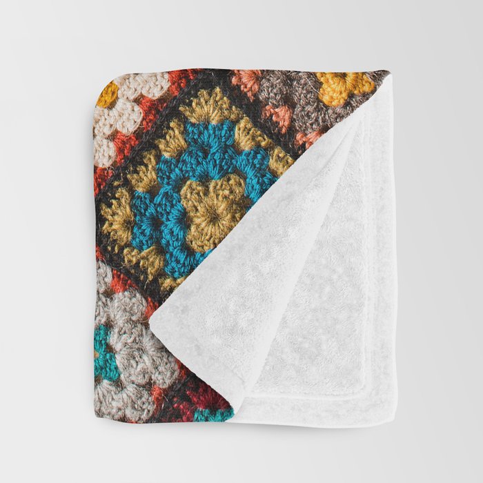 Granny square Throw Blanket Gallery Image 3