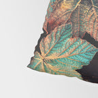 Copper And Teal Leaves Pillow Sham Gallery Image 4