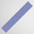 Small Cobalt Blue and White Checkerboard Pattern Table Runner Gallery Image 3