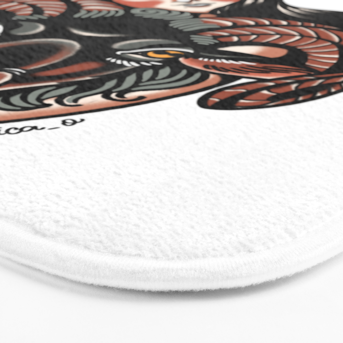 Kiss the goat Bath Mat Gallery Image 3