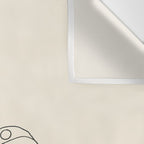 Monstera Leaf Drawing Wall Tapestry Gallery Image 3