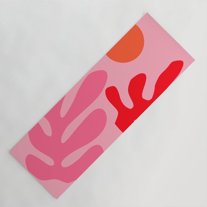 Henri Matisse - Leaves - Bubblegum Yoga Mat Gallery Image 1