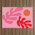 Henri Matisse - Leaves - Bubblegum Outdoor Rug Gallery Image 1