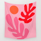 Henri Matisse - Leaves - Bubblegum Wall Tapestry Gallery Image 4