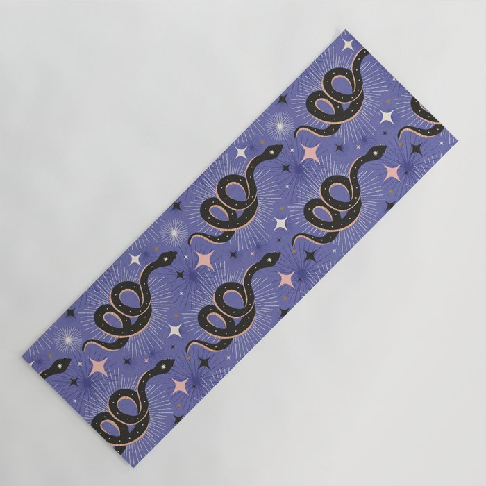 Slither Through The Stars Very Peri Yoga Mat Gallery Image 1