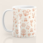 Playful Flower Doodles Coffee Mug Gallery Image 3