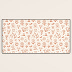 Playful Flower Doodles Desk Mat Gallery Image 3