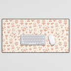 Playful Flower Doodles Desk Mat Gallery Image 1
