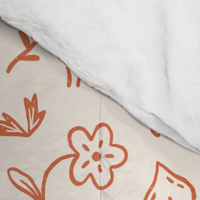 Playful Flower Doodles Comforter Gallery Image 4