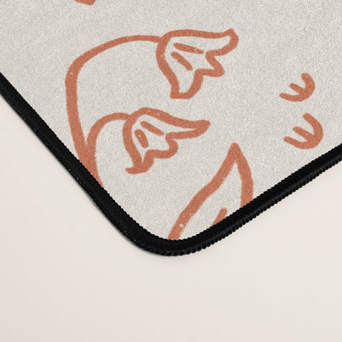 Playful Flower Doodles Desk Mat Gallery Image 4