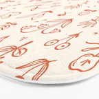Playful Flower Doodles Bath Mat Gallery Image 3