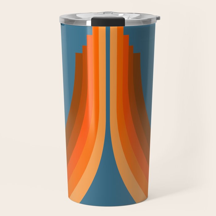 Abstraction_SUN_RISING_RETRO_SPACE_POP_ART_0906S Travel Mug Gallery Image 1