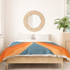 Abstraction_SUN_RISING_RETRO_SPACE_POP_ART_0906S Duvet Cover Gallery Image 3