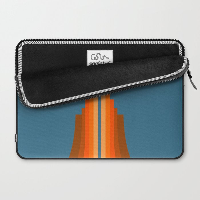 Abstraction_SUN_RISING_RETRO_SPACE_POP_ART_0906S Laptop Sleeve Gallery Image 2