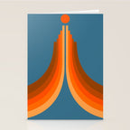 Abstraction_SUN_RISING_RETRO_SPACE_POP_ART_0906S Stationery Card Gallery Image 2