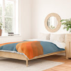 Abstraction_SUN_RISING_RETRO_SPACE_POP_ART_0906S Duvet Cover Gallery Image 2