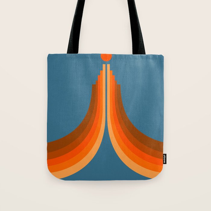 Abstraction_SUN_RISING_RETRO_SPACE_POP_ART_0906S Tote Bag Gallery Image 1