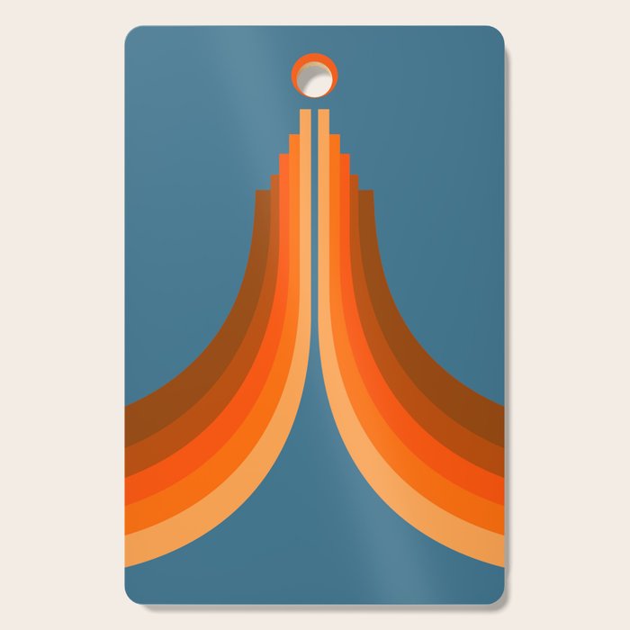 Abstraction_SUN_RISING_RETRO_SPACE_POP_ART_0906S Cutting Board Gallery Image 1