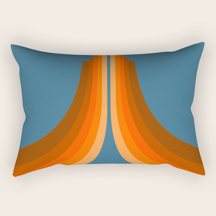 Abstraction_SUN_RISING_RETRO_SPACE_POP_ART_0906S Rectangular Pillow Gallery Image 2