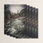 Winter Begins - River Mountain Nature Photography Wrapping Paper Gallery Image 3