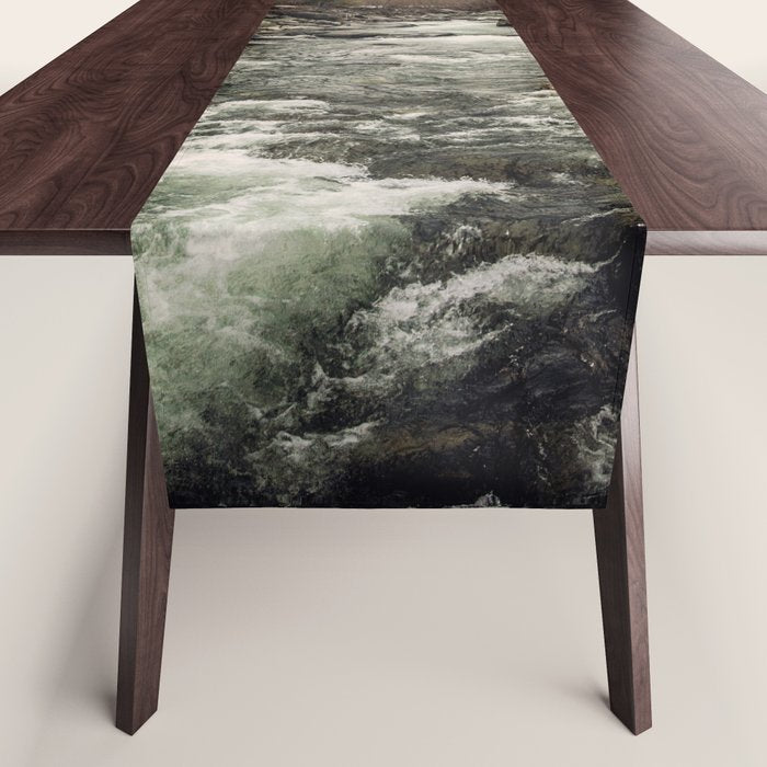 Winter Begins - River Mountain Nature Photography Table Runner Gallery Image 1