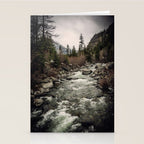Winter Begins - River Mountain Nature Photography Stationery Card Gallery Image 2