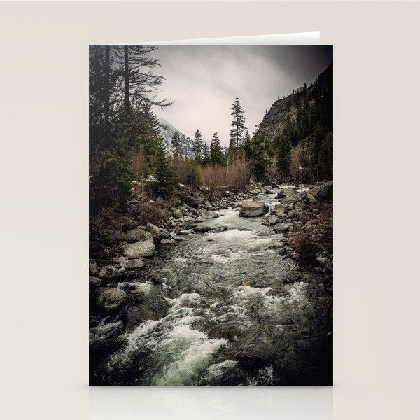 Winter Begins - River Mountain Nature Photography Stationery Card Gallery Image 2