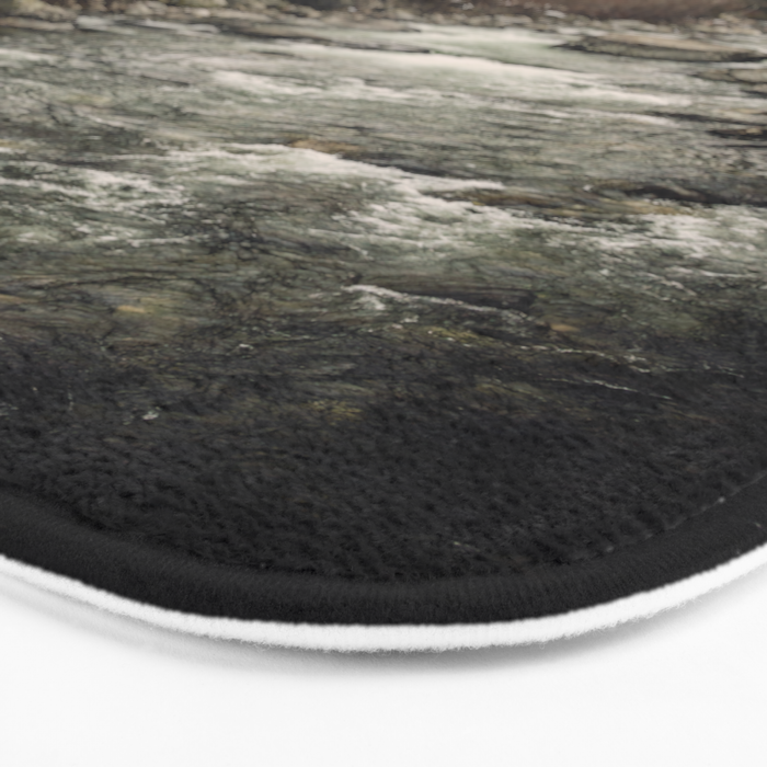 Winter Begins - River Mountain Nature Photography Bath Mat Gallery Image 3