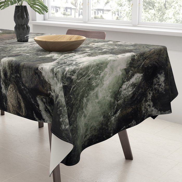 Winter Begins - River Mountain Nature Photography Tablecloth Gallery Image 3