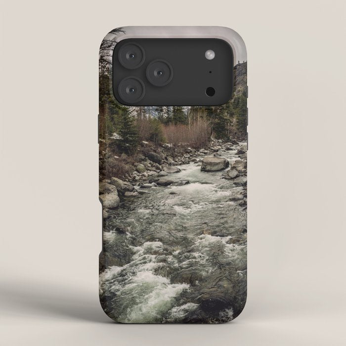Winter Begins - River Mountain Nature Photography iPhone Case Gallery Image 4