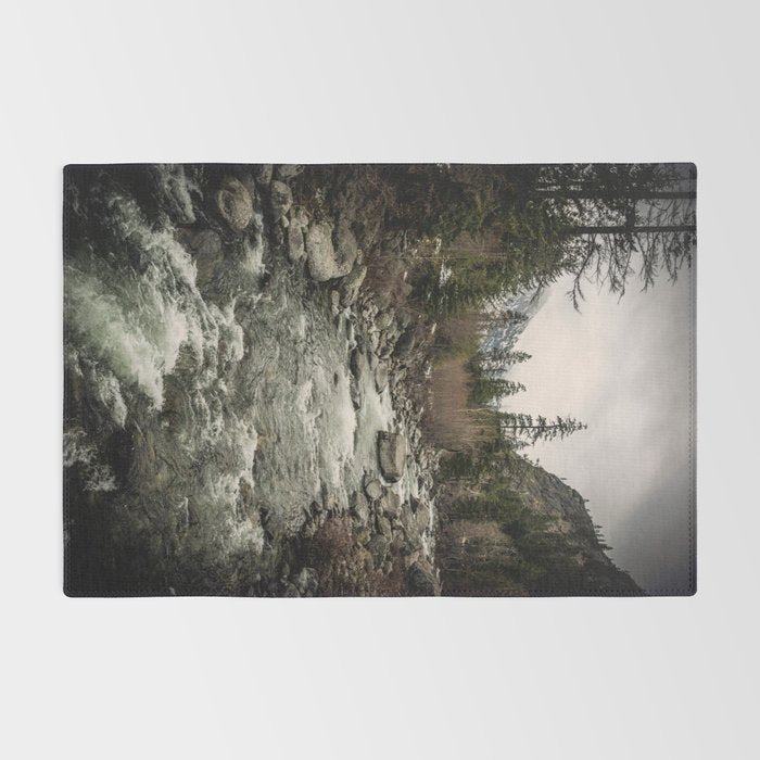 Winter Begins - River Mountain Nature Photography Rug Gallery Image 2
