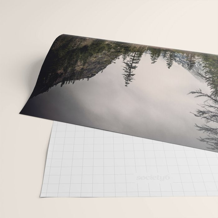 Winter Begins - River Mountain Nature Photography Wrapping Paper Gallery Image 2