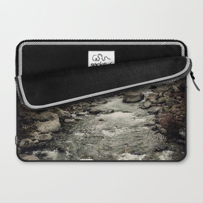 Winter Begins - River Mountain Nature Photography Laptop Sleeve Gallery Image 2
