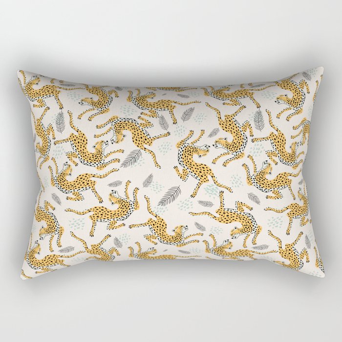 Bohemian jungle cats Rectangular Pillow Gallery Image 2