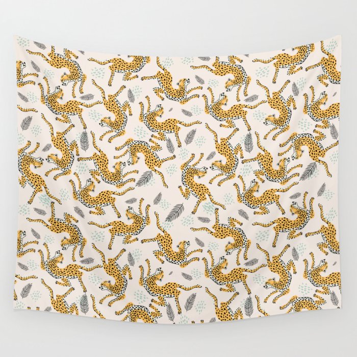 Bohemian jungle cats Wall Tapestry Gallery Image 1