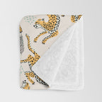 Bohemian jungle cats Throw Blanket Gallery Image 3
