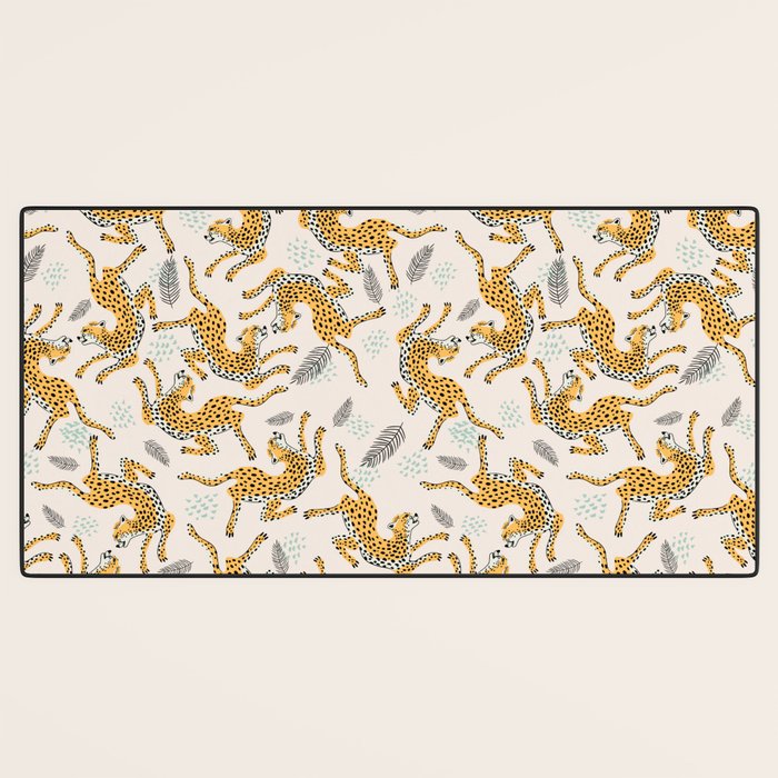 Bohemian jungle cats Desk Mat Gallery Image 3