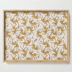 Bohemian jungle cats Serving Tray Gallery Image 1