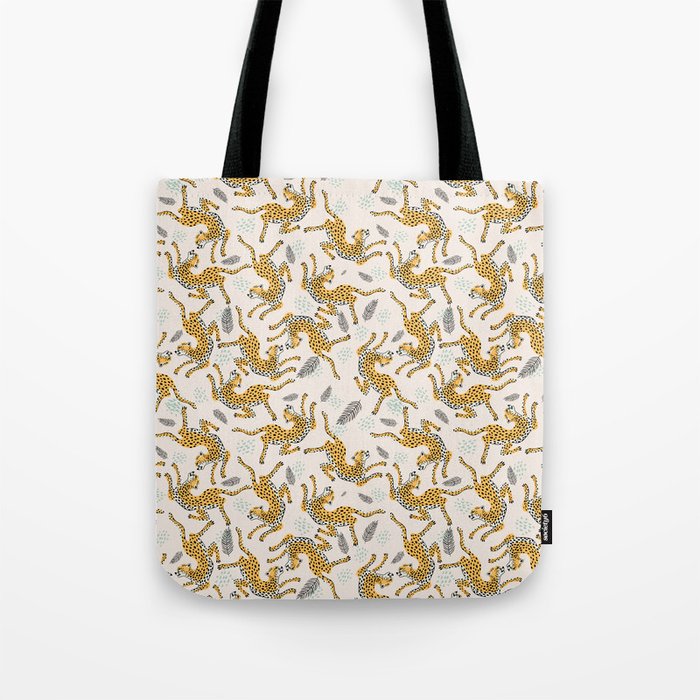 Bohemian jungle cats Tote Bag Gallery Image 1