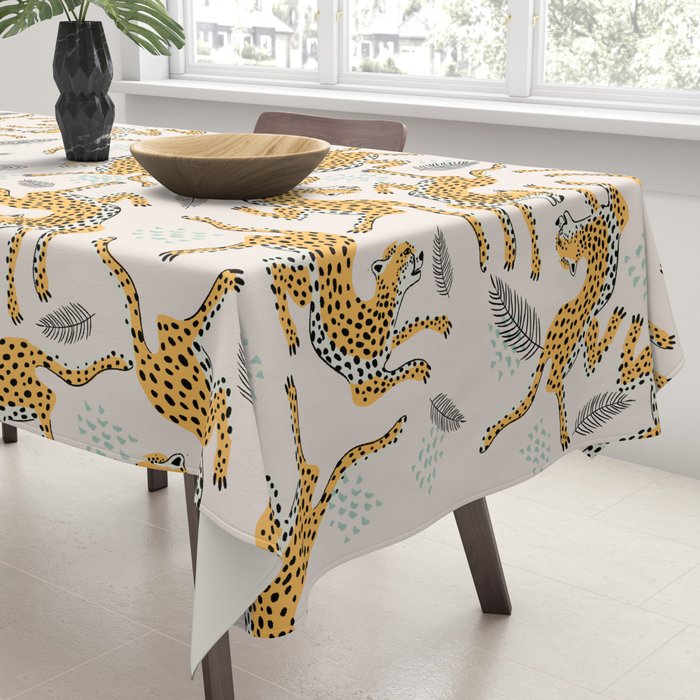Bohemian jungle cats Tablecloth Gallery Image 3
