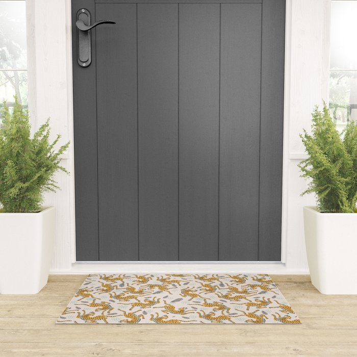 Bohemian jungle cats Welcome Mat Gallery Image 3