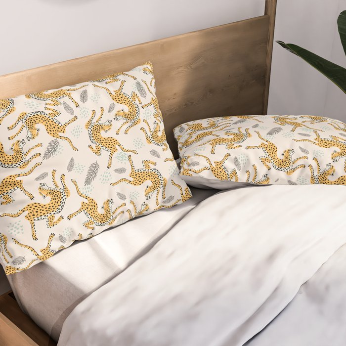 Bohemian jungle cats Pillow Sham Gallery Image 2