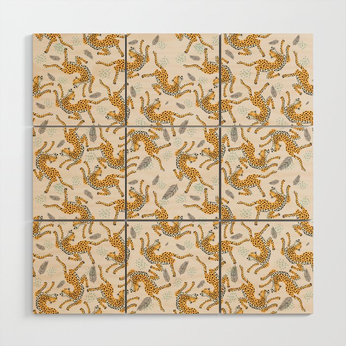 Bohemian jungle cats Wood Wall Art Gallery Image 1