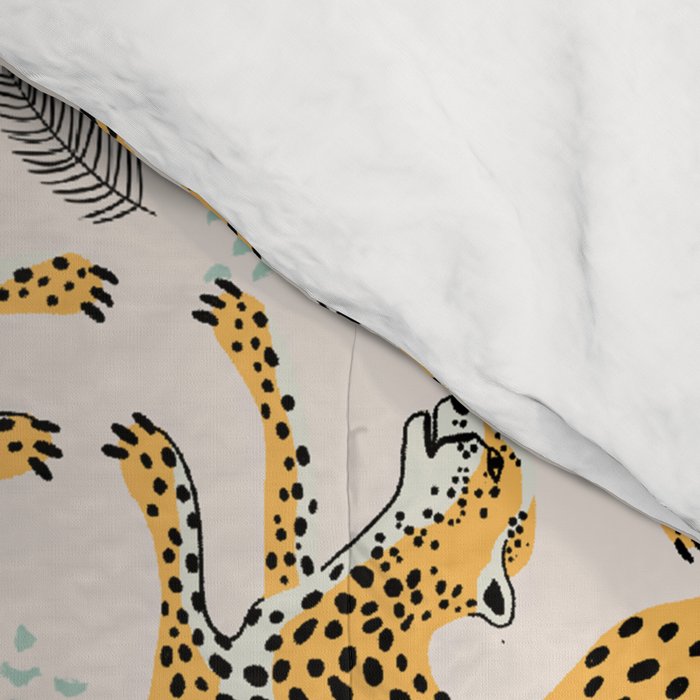 Bohemian jungle cats Comforter Gallery Image 4