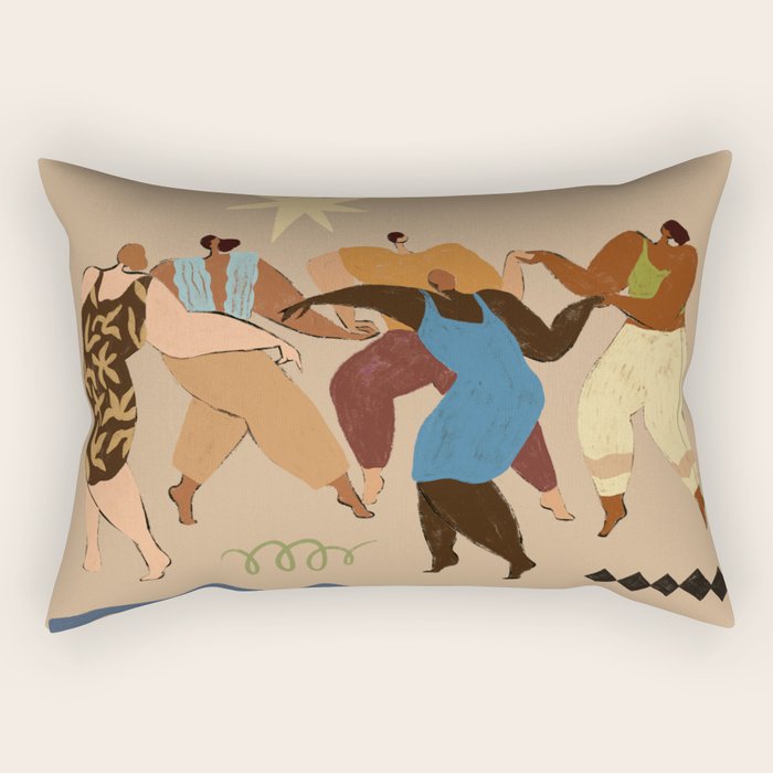 Round and Round Rectangular Pillow Gallery Image 1