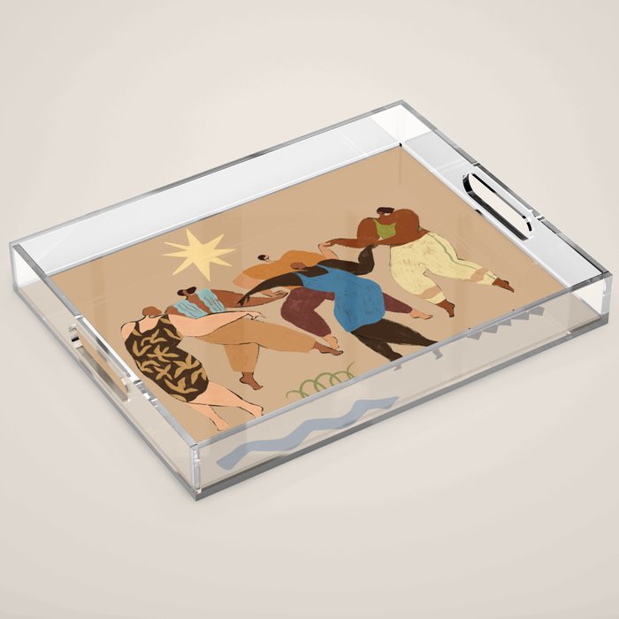 Round and Round Acrylic Tray Gallery Image 1